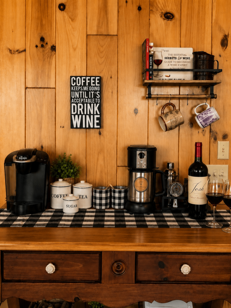 Coffee and wine bar