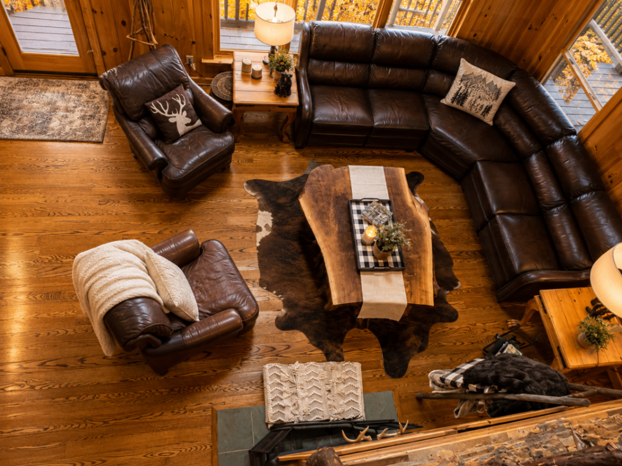 Great room viewed from the loft
